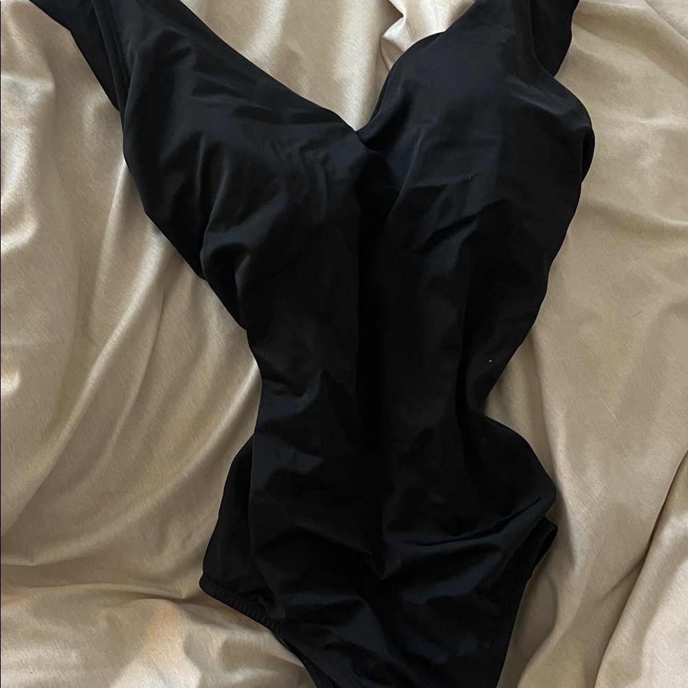 Black One-Piece Swimsuit